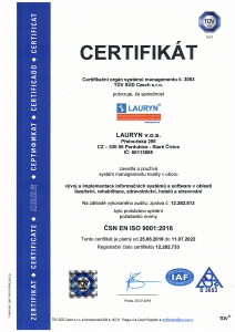 Certifikát ISO